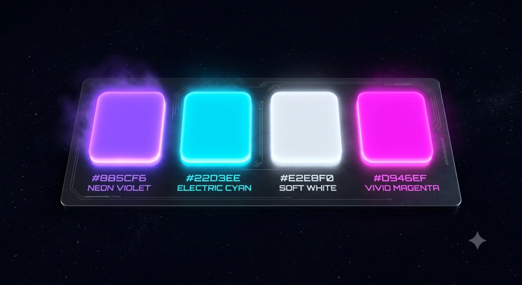 Bold & Dark Mode AI (Futuristic Tech)
