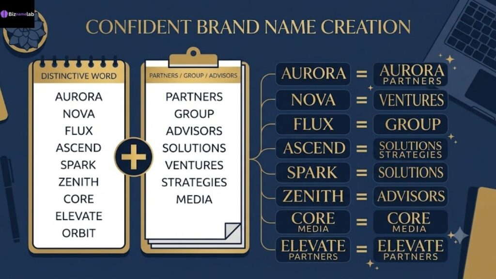 Partners and Group naming formula for consulting firms