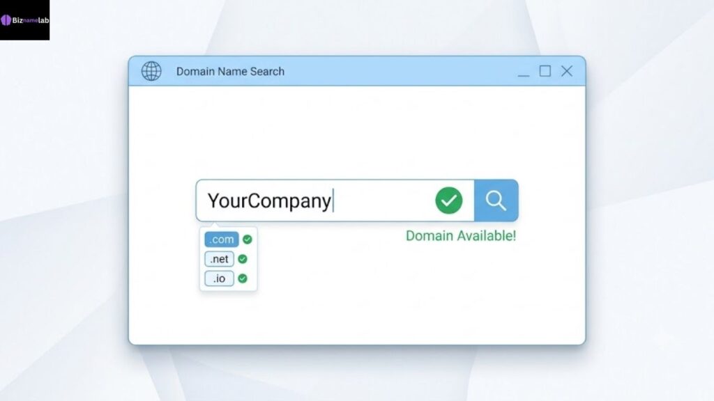 Checking consulting domain name registration availability