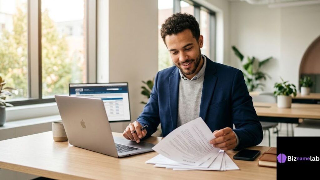 founder learning how to trademark a business name