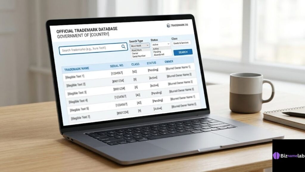 searching the United States Patent and Trademark Office database