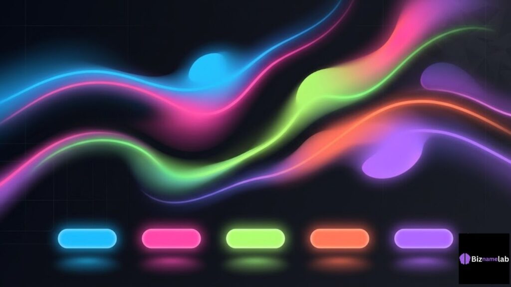 neon gradient banner — Alt: "Neon color palette examples for modern branding