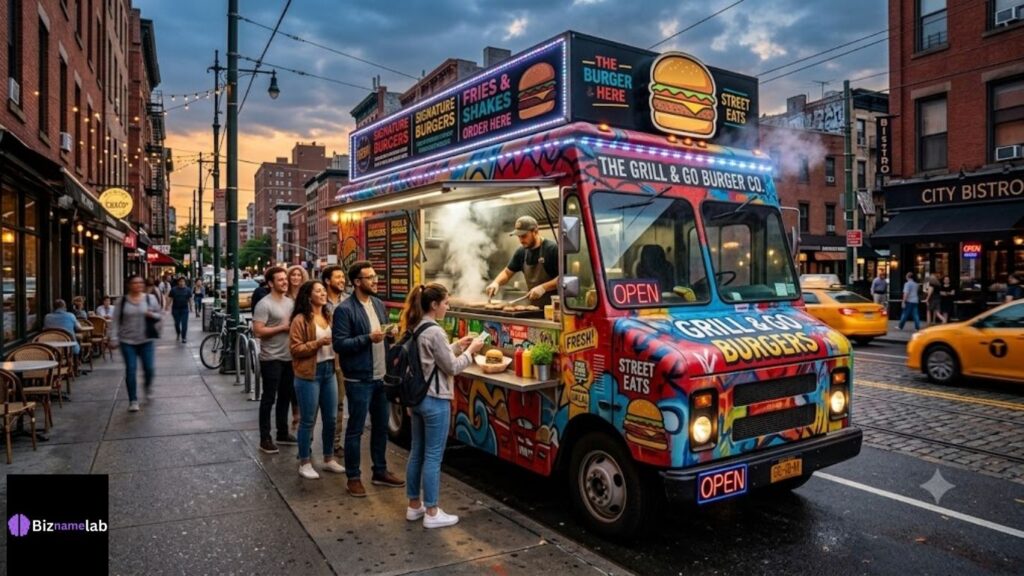 Fast food and food truck name ideas for 2026