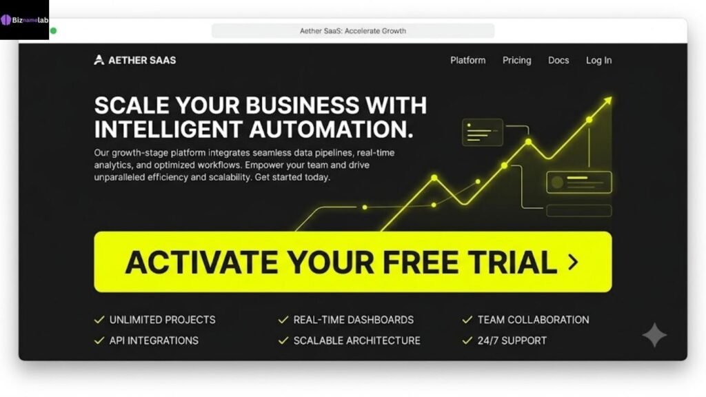 Sharp high-impact SaaS color palette in charcoal black and neon yellow for conversions