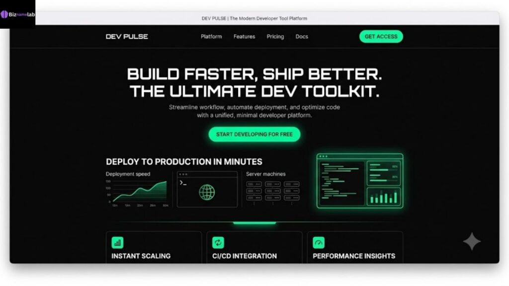 Bold modern SaaS color scheme using black and electric green for tech-forward brands**