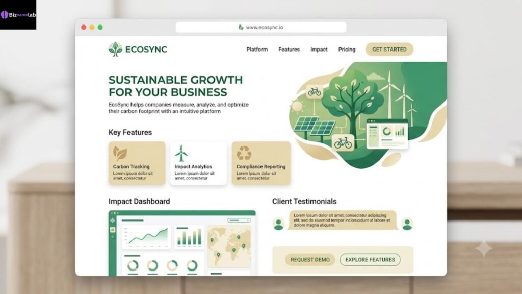 Fresh and natural SaaS color palette with leaf green and sand beige for eco-conscious brands