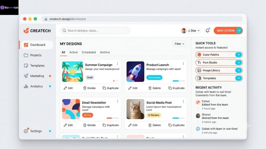 Creative and bright SaaS color combination in sunset orange and aqua blue