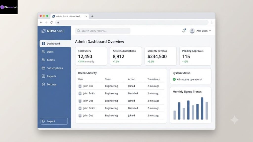 Clean and corporate SaaS color palette using slate blue and light gray for B2B software